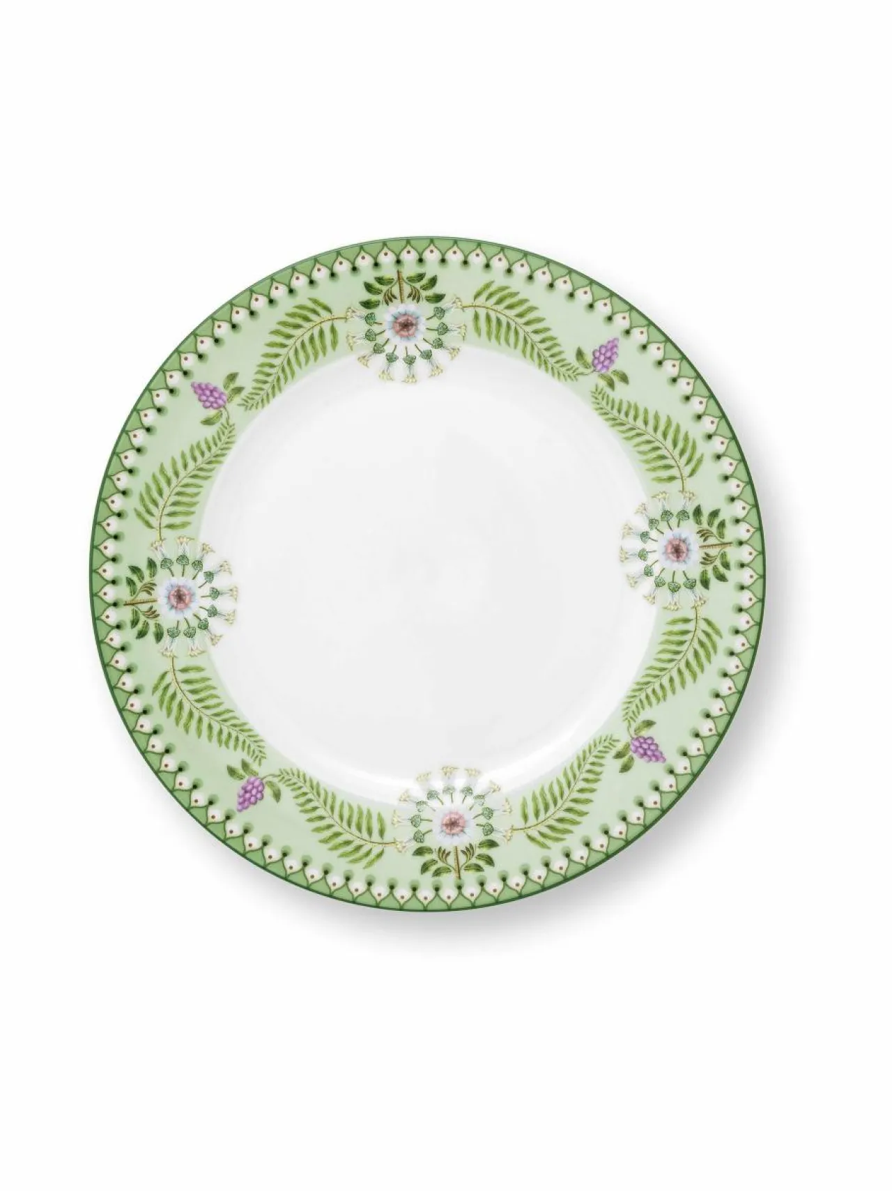 Lautaset & Kulhot|PIP Studio Lily & Lotus -posliinilautanen 23 cm LIGHT GREEN