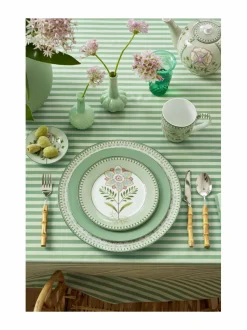 Lautaset & Kulhot|PIP Studio Lily & Lotus -posliinilautanen 21 cm LIGHT GREEN