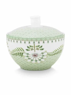 Tarjoiluastiat|PIP Studio Lily & Lotus -sokerikulho 300 ml LIGHT GREEN