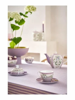 Mukit & Kupit & Asetit|PIP Studio Lily&Lotus -kuppi ja lautanen 280 ml LILAC