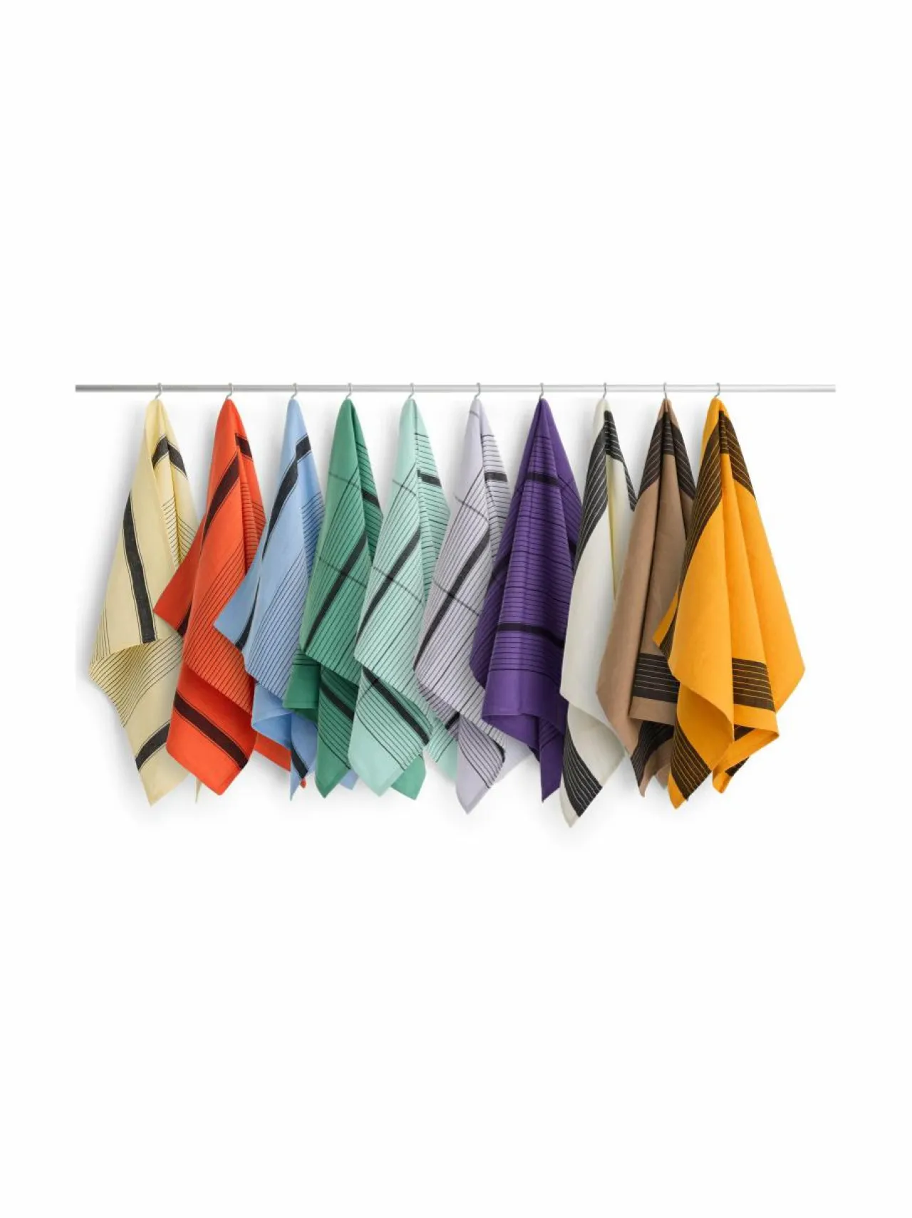 Keittiö- & Kattaustekstiilit|HAY Linear Tea -keittiöpyyhe 52 x 80 cm SKY BLUE