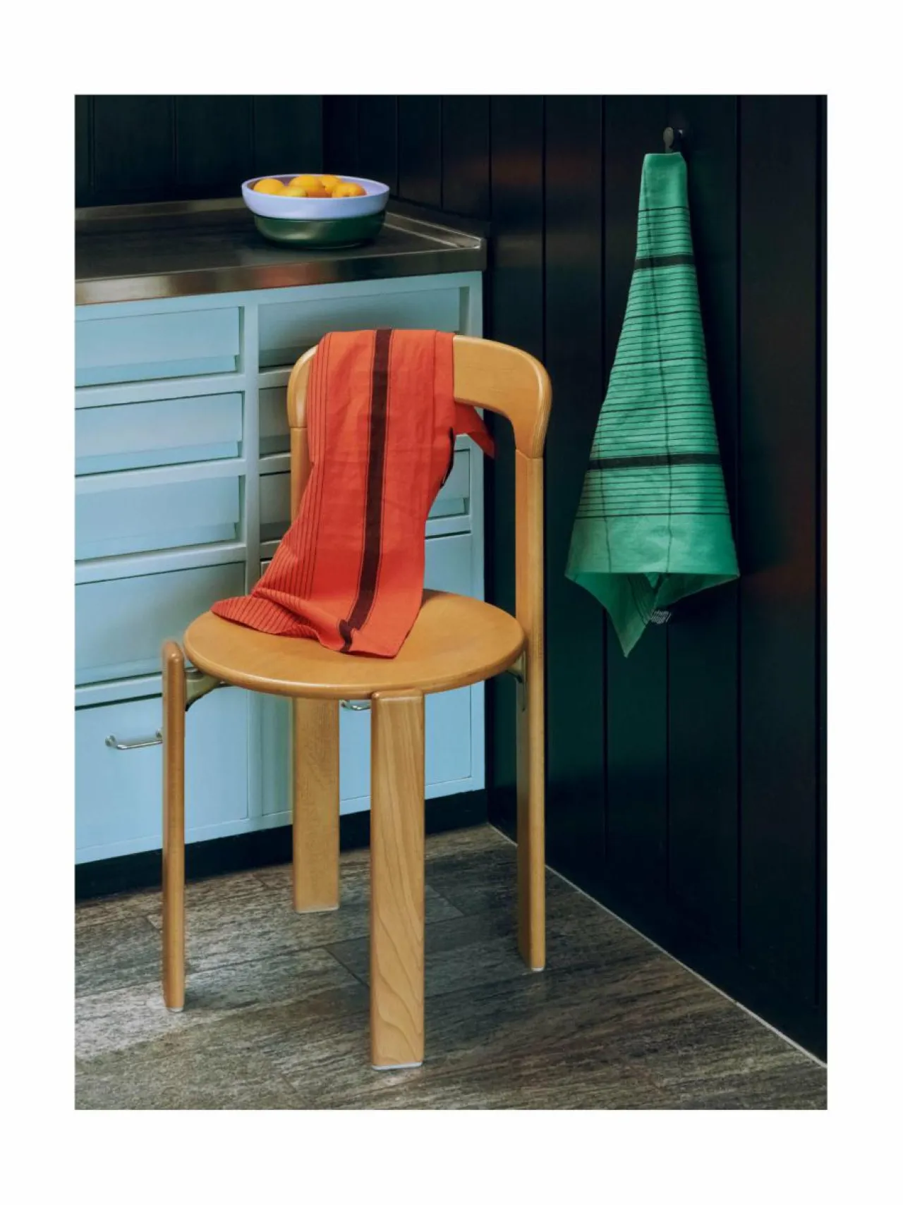 Keittiö- & Kattaustekstiilit|HAY Linear Tea -keittiöpyyhe 52 x 80 cm WARM RED