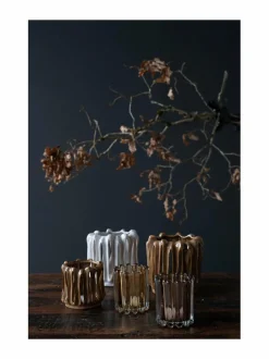 Puutarhavalaisimet & Lyhdyt|Wikholm Form Lin-lyhty 10 x 11 cm AMBER