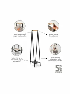 Pyykkihuolto|Brabantia Linn Compact -vaateteline BLACK