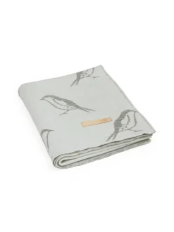 Huovat & Päiväpeitot|MIIKO Lintu viltti vaalea HARMAA