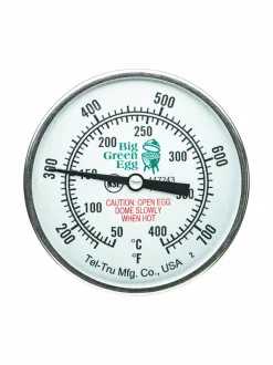 Grillit & Grillitarvikkeet|Big Green Egg Lämpömittari TERÄS/VALKOINEN