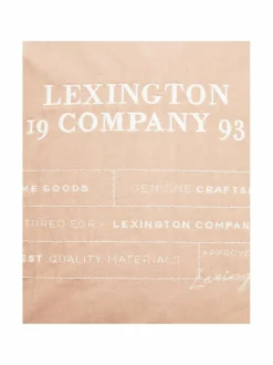 Sisustustyynyt|Lexington Logo Organic -tyynynpäällinen, 50 x 50 cm 2600-SH25 BEIGE/WHITE