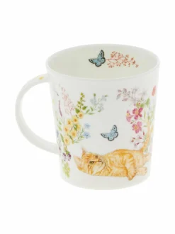 Mukit & Kupit & Asetit|Dunoon Lomond Floral Cats Ginger -muki 320 ml MULTICOLOR