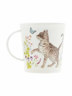 Mukit & Kupit & Asetit|Dunoon Lomond Floral Cats Tabby -muki 320 ml MULTICOLOR