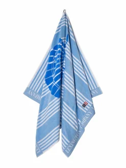 Kylpyhuonetekstiilit|Lexington Long Island Beaches -rantapyyhe SKY BLUE/BLUE