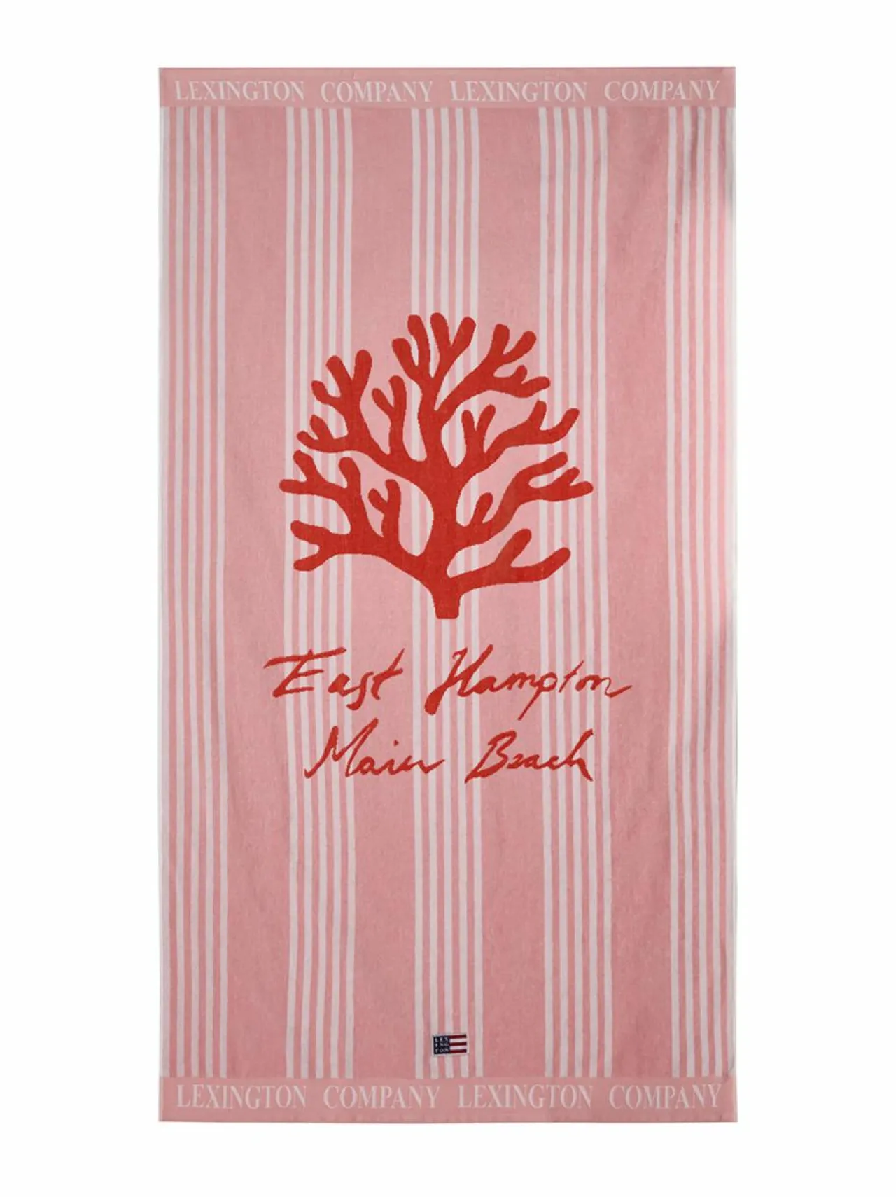 Kylpyhuonetekstiilit|Lexington Long Island Beaches -rantapyyhe PINK/CORAL