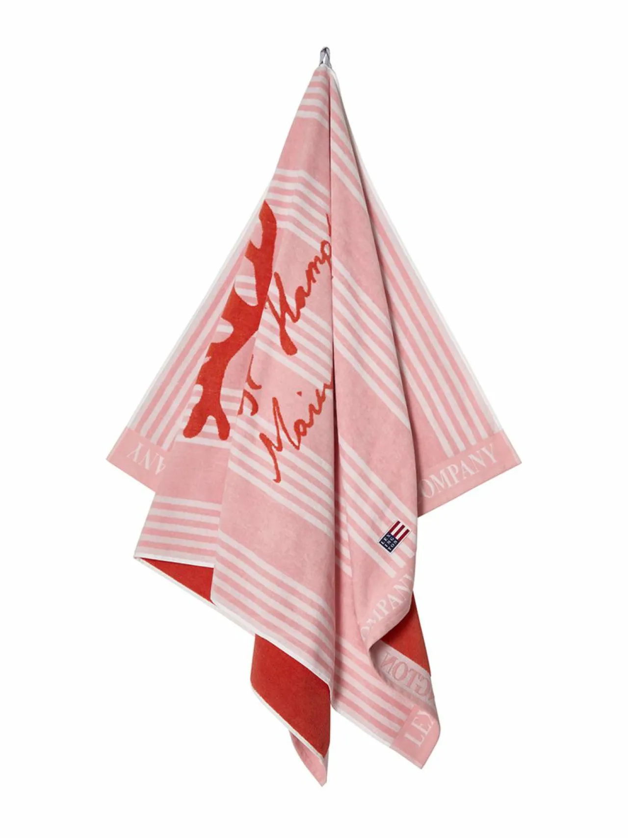Kylpyhuonetekstiilit|Lexington Long Island Beaches -rantapyyhe PINK/CORAL
