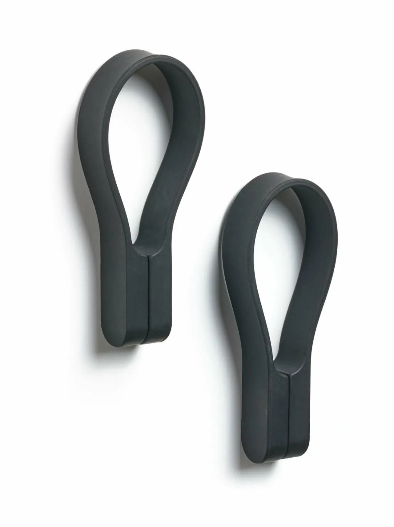 Kylpyhuonetarvikkeet|Zone Denmark Loop-pyyheripustin magneetilla 2 kpl BLACK