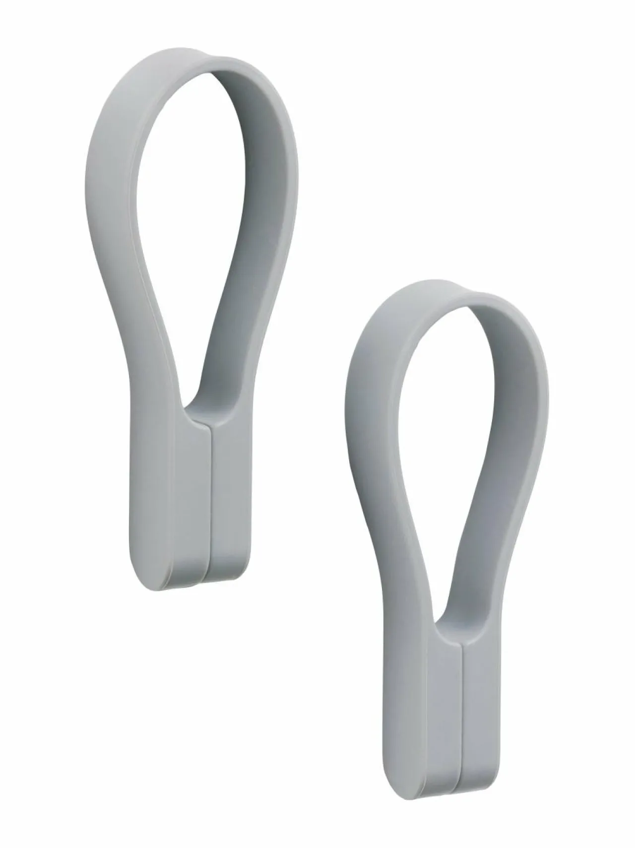 Kylpyhuonetarvikkeet|Zone Denmark Loop-pyyheripustin magneetilla 2 kpl GULL GREY