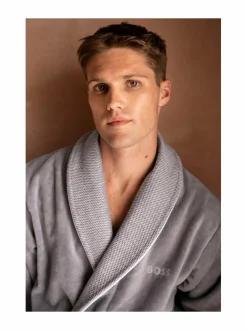 Kylpyhuonetekstiilit|Hugo Boss Lord-aamutakki GREY