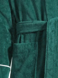 Kylpyhuonetekstiilit|Villa Stockmann Lounge-aamutakki EMERALD GREEN