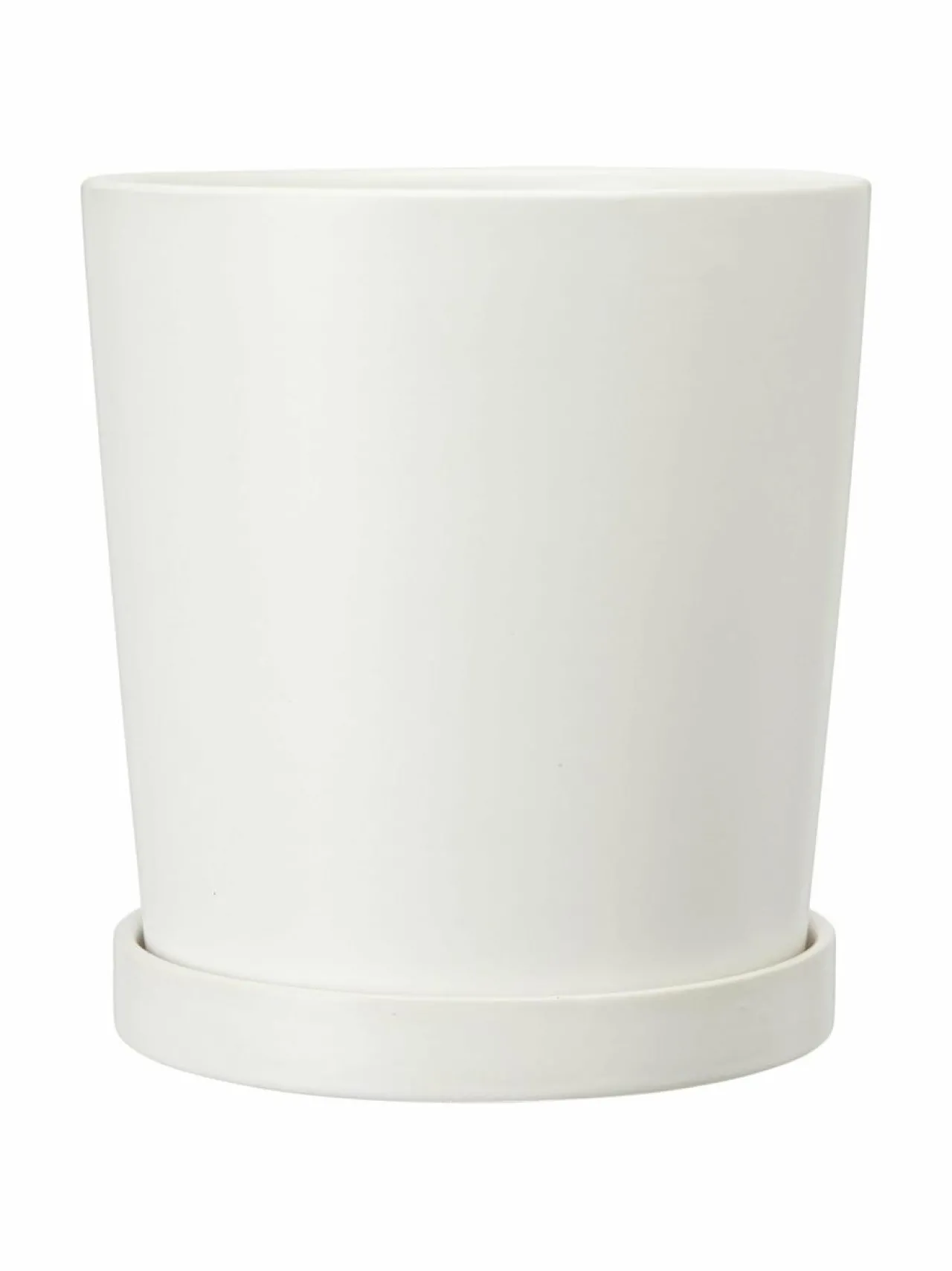 Ruukut & Istutusastiat|Wikholm Form Lovisa Pot with Plat -ruukku WHITE MATT