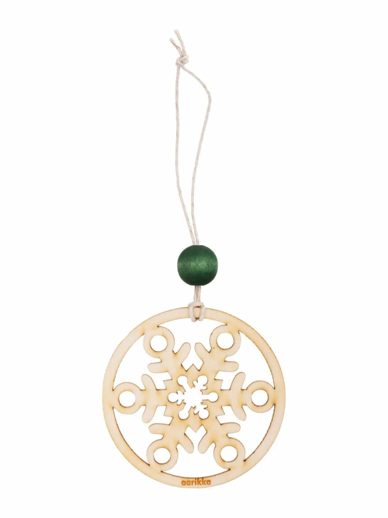 Joulupallot|Koriste-Esineet|Aarikka Lumisade-joulukoriste 16 x 6 cm U300