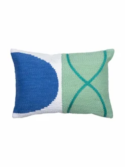 Sisustustyynyt|Huovat & Päiväpeitot|Pentik Lumme-brodeerattu tyynynpäällinen 30 x 45 cm GREEN