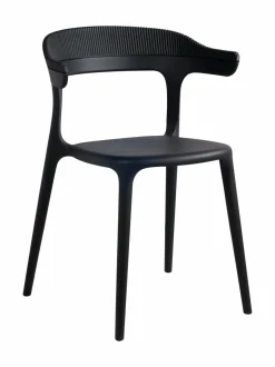 Tuolit & Jakkarat|Muubs Luna Stripe -tuoli 51 x 77 x 51 cm BLACK