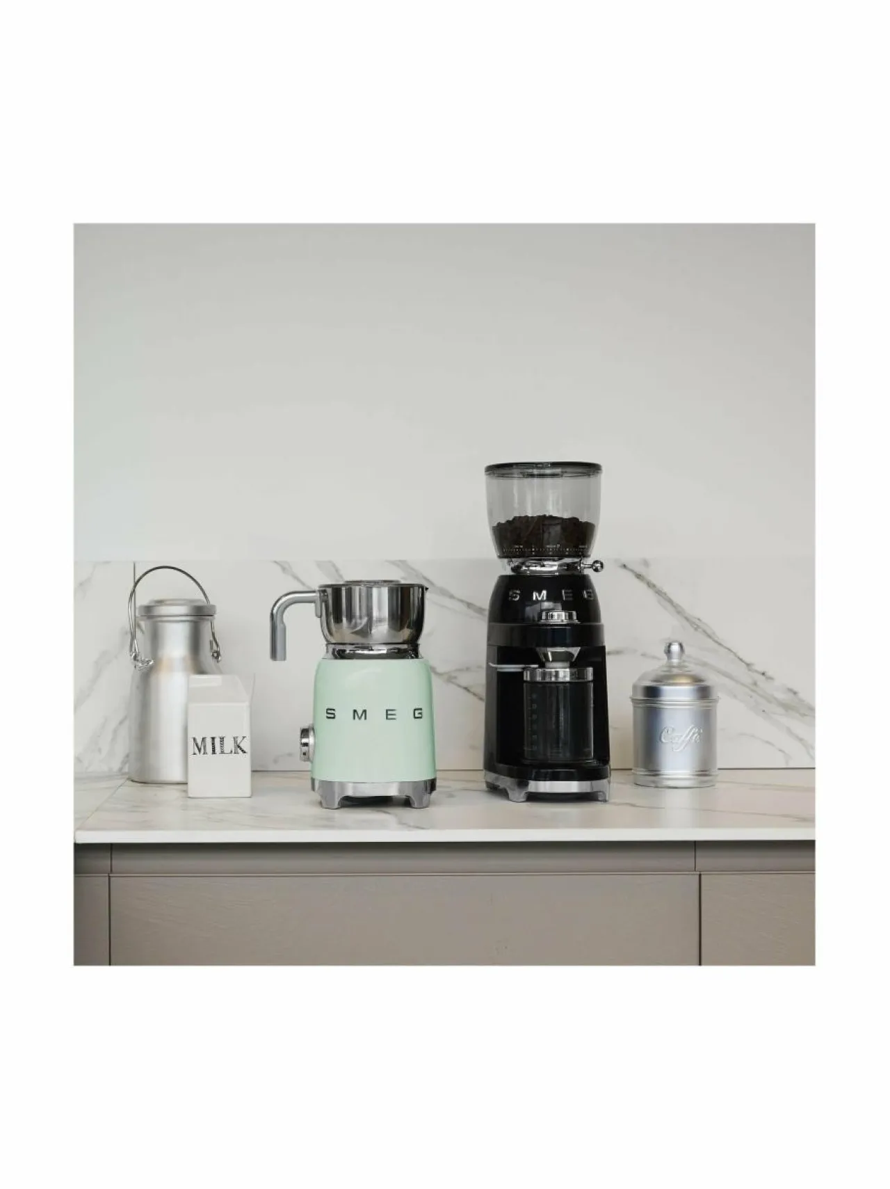 Kahvin- & Vedenkeittimet|Smeg Maidonvaahdotin PASTEL GREEN