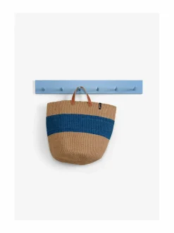 Säilytys|Mifuko Majani Market Basket L -korikassi ONE THICK STRIPE BLUE
