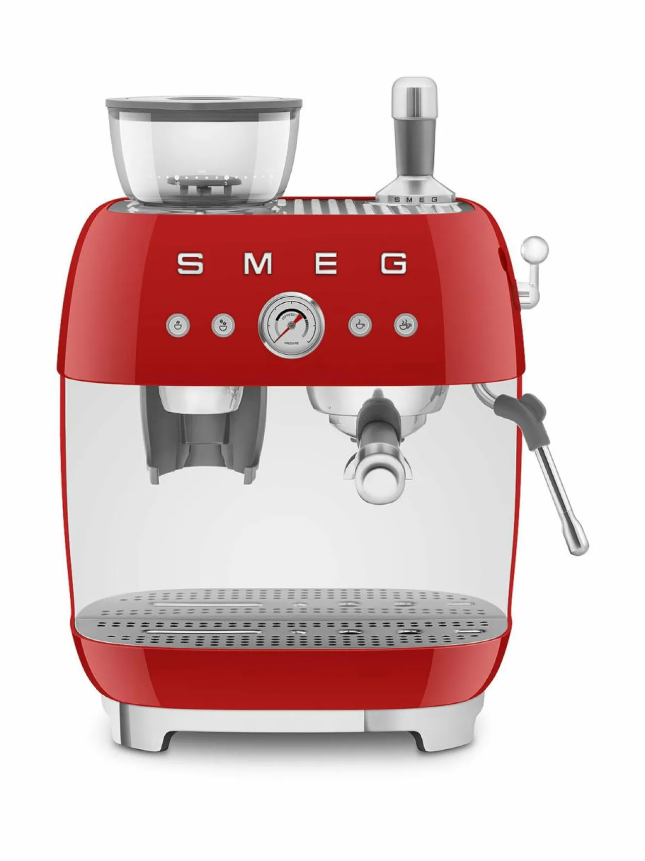 Kahvin- & Vedenkeittimet|Smeg Manuaalinen espressokone RED