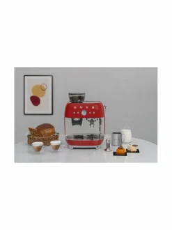 Kahvin- & Vedenkeittimet|Smeg Manuaalinen espressokone RED