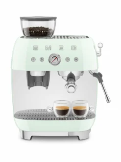 Kahvin- & Vedenkeittimet|Smeg Manuaalinen espressokone PASTEL GREEN