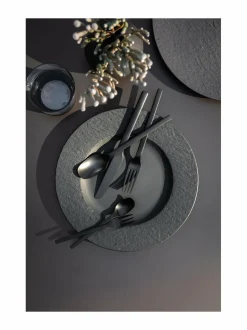 Lautaset & Kulhot|Villeroy & Boch Manufacture Rock -lautanen 27 cm BLACK