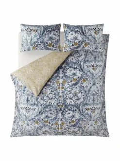 Liinavaatteet|William Morris At Home Marigold-satiinipussilakanasetti 14 PRUSSIAN BLUE