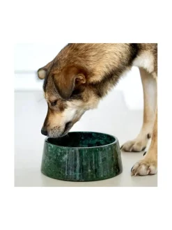 Ruokakupit Ja -Tarvikkeet|Studio Animaux Marmorinen design ruokakulho - Vihreä