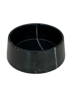 Ruokakupit Ja -Tarvikkeet|Studio Animaux Marmorinen design ruokakulho - Musta