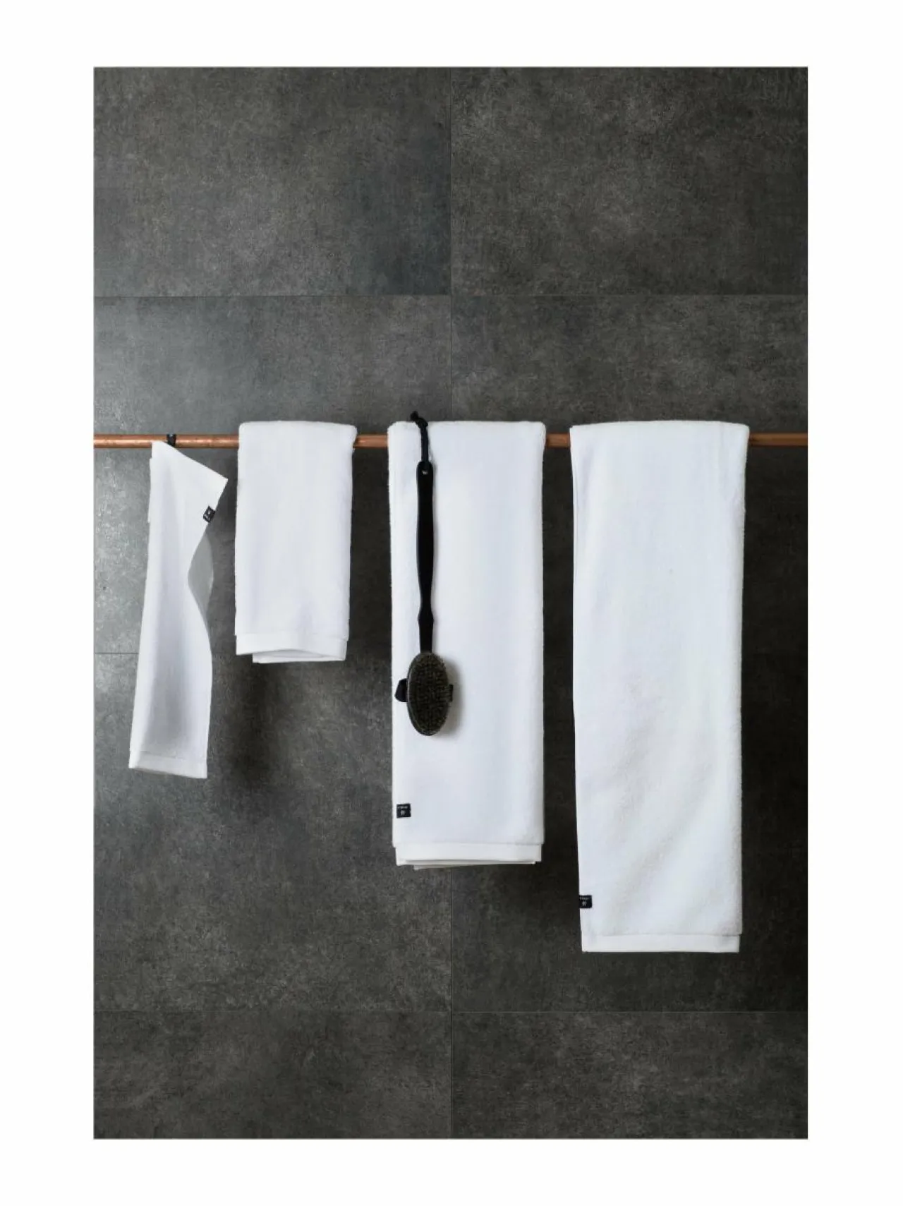 Kylpyhuonetekstiilit|Himla Maxime-pyyhe 70 x 140 cm WHITE