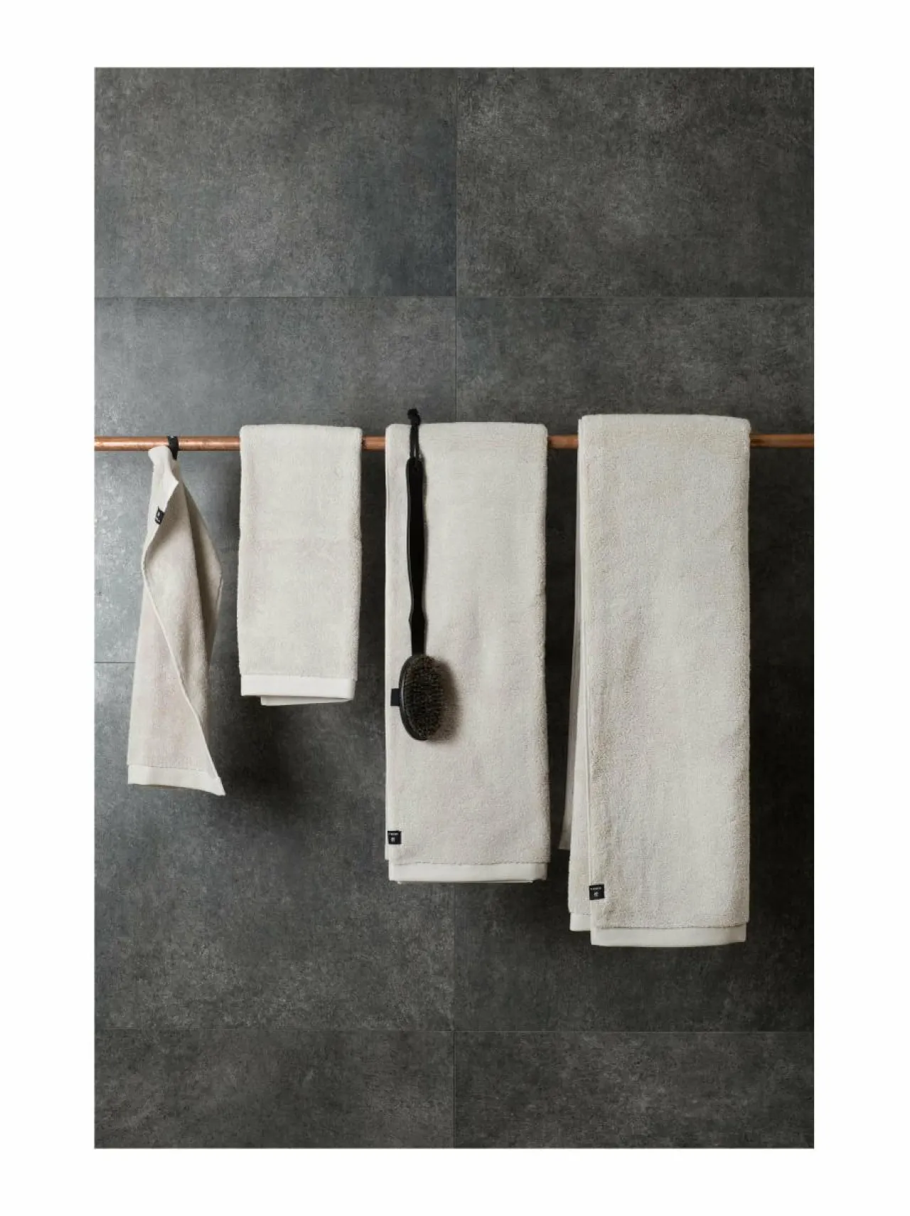 Kylpyhuonetekstiilit|Himla Maxime-pyyhe 30 x 50 cm MOTHER OF PEARL