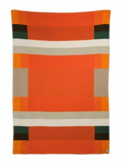 Huovat & Päiväpeitot|Røros Tweed Mikkel-villahuopa 135 x 200 cm ORANGE