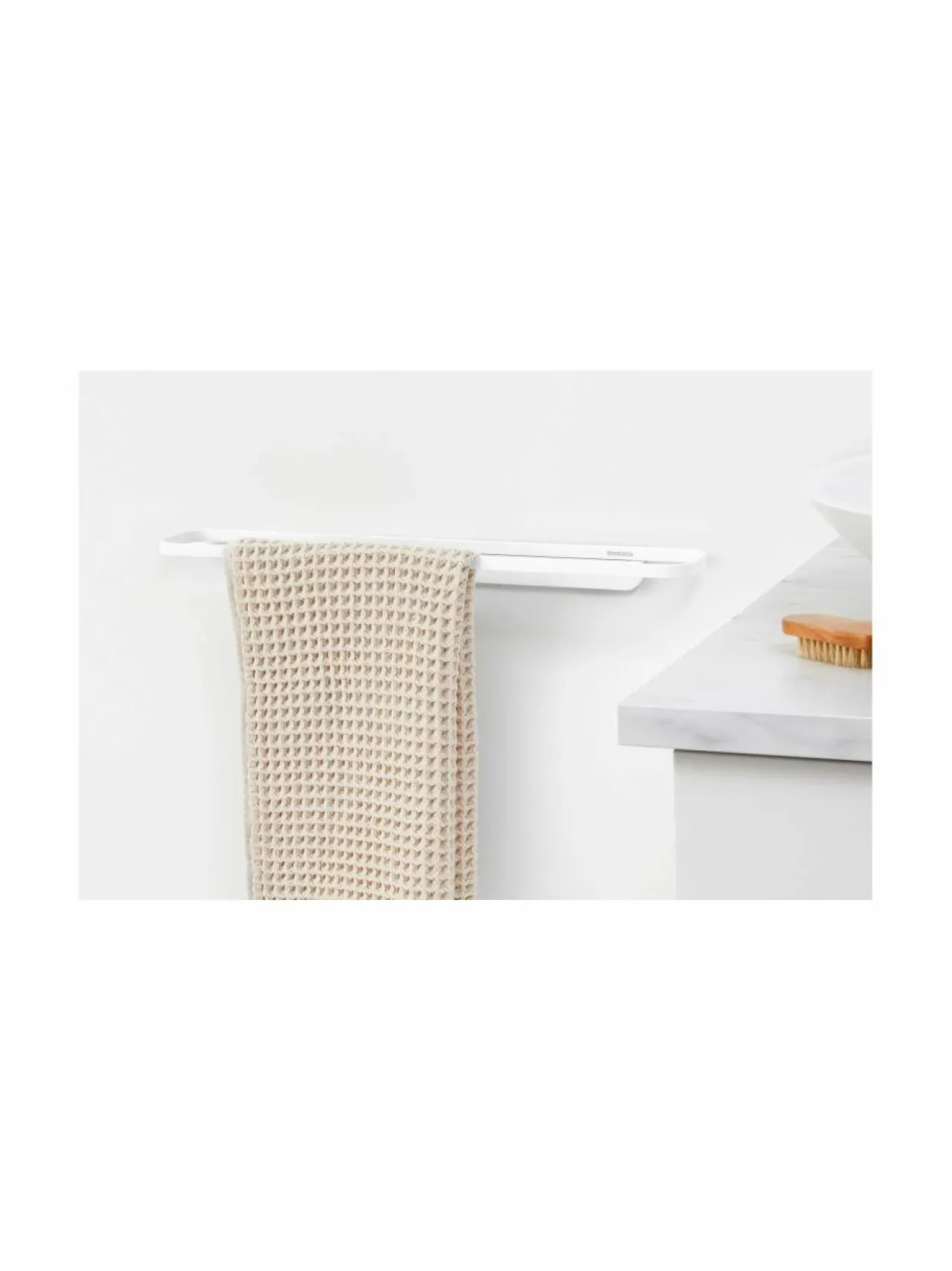 Kylpyhuonetarvikkeet|Brabantia MindSet-pyyhekuivain MINERAL FRESH WHITE