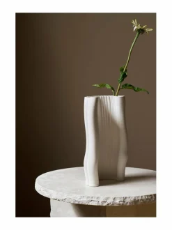 Koriste-Esineet|Ferm Living Moire-maljakko 30 x 19 cm OFF-WHITE