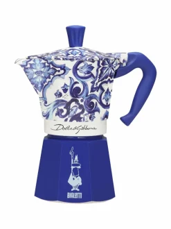 Tee, Kahvi & Vesi|Bialetti Moka Express Dolce & Gabbana -6 kupin mutteripannu BLUE