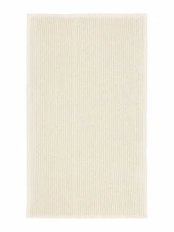 Kylpyhuonetekstiilit|Casa Stockmann Molde-kylpyhuonematto WHITE/SAND STRIPED