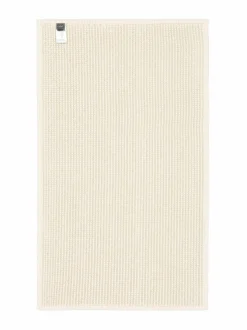 Kylpyhuonetekstiilit|Casa Stockmann Molde-kylpyhuonematto WHITE/SAND STRIPED