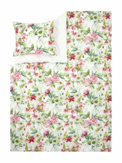 Liinavaatteet|Villa Stockmann Mona-tyynyliina WHITE/GREEN/ROSE COMBO