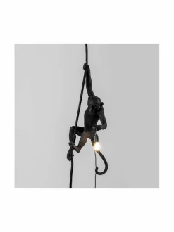 Kattovalaisimet|Seletti Monkey Lamp Ceiling -kattovalaisin MUSTA