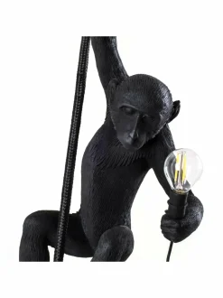 Kattovalaisimet|Seletti Monkey Lamp Ceiling -kattovalaisin MUSTA
