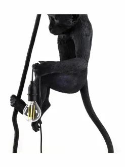 Kattovalaisimet|Seletti Monkey Lamp Ceiling -kattovalaisin MUSTA