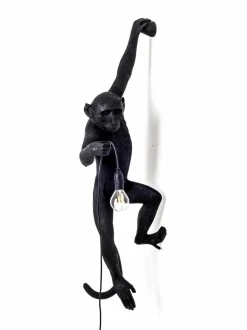 Seinävalaisimet|Seletti Monkey Lamp Hanging -seinävalaisin MUSTA