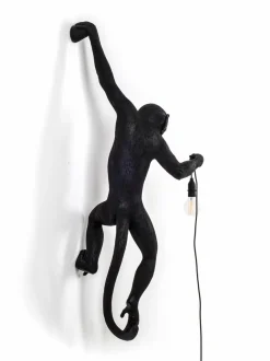 Seinävalaisimet|Seletti Monkey Lamp Hanging -seinävalaisin MUSTA