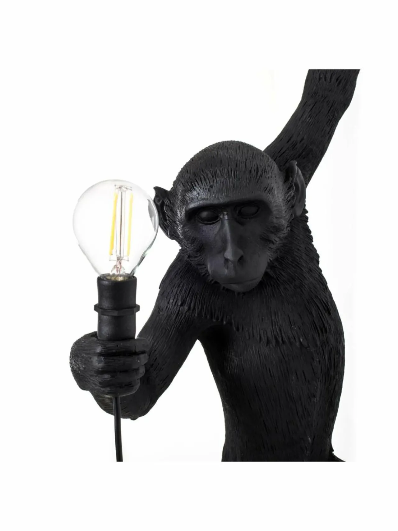Seinävalaisimet|Seletti Monkey Lamp Hanging -seinävalaisin MUSTA