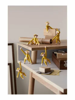 Koriste-Esineet|Kay Bojesen Monkey Mini Vintage -apinafiguuri 9,5 cm YELLOW