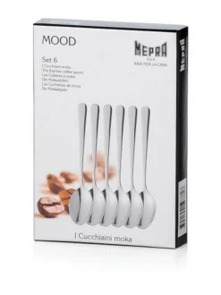 Aterimet & Tarjoiluvälineet|Mepra Mood-espressolusikka 6 kpl